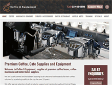 Tablet Screenshot of coffeeandequip.co.nz